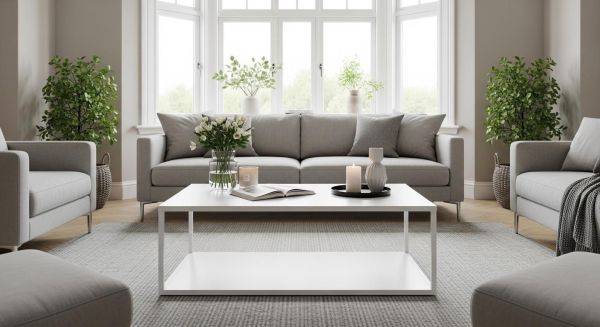 Les tables basses blanches : un atout déco incontournable pour votre salon moderne